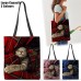 Women's Tote Shoulder Bag Canvas Tote Bag Polyester Shopping Daily Holiday Print Large Capacity Foldable Lightweight Cat Pink Red Blue