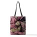 Women's Tote Shoulder Bag Canvas Tote Bag Polyester Shopping Daily Holiday Print Large Capacity Foldable Lightweight Cat Pink Red Blue