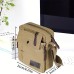 Men's Crossbody Bag Canvas Outdoor Adjustable Solid Color Black Green khaki