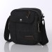 Men's Crossbody Bag Canvas Outdoor Adjustable Solid Color Black Green khaki