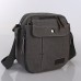 Men's Crossbody Bag Canvas Outdoor Adjustable Solid Color Black Green khaki