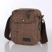 Men's Crossbody Bag Canvas Outdoor Adjustable Solid Color Black Green khaki