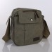 Men's Crossbody Bag Canvas Outdoor Adjustable Solid Color Black Green khaki