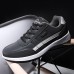 Men's Sneakers Sporty Look Comfort Shoes Running Walking Sporty Casual Outdoor Daily Faux Leather Breathable Comfortable Slip Resistant Lace-up Black Grey Color Block Summer Spring