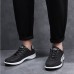 Men's Sneakers Sporty Look Comfort Shoes Running Walking Sporty Casual Outdoor Daily Faux Leather Breathable Comfortable Slip Resistant Lace-up Black Grey Color Block Summer Spring