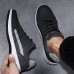 Men's Sneakers Sporty Look Comfort Shoes Running Walking Sporty Casual Outdoor Daily Faux Leather Breathable Comfortable Slip Resistant Lace-up Black Grey Color Block Summer Spring