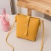 Women's Crossbody Bag Shoulder Bag Mobile Phone Bag PU Leather Office Daily Large Capacity Lightweight Durable Solid Color Black Yellow Pink