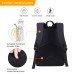 Men's Women's Kid's Backpack 3D Print School Daily 3D Print Oxford Large Capacity Zipper Print Black Yellow Brown