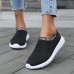 Women's Sneakers Plus Size Flyknit Shoes Christmas Xmas Daily Flat Heel Round Toe Sporty Casual Minimalism Running Walking Mesh Loafer Black White Red