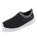 Women's Sneakers Plus Size Flyknit Shoes Christmas Xmas Daily Flat Heel Round Toe Sporty Casual Minimalism Running Walking Mesh Loafer Black White Red