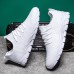 Men's Casual Shoes Sporty Look White Shoes Running Sporty Daily Mesh Breathable Height Increasing Comfortable Lace-up White Summer Spring Fall