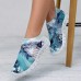 Women's Sneakers Slip-Ons Print Shoes Plus Size Flyknit Shoes Outdoor Daily 3D Cut-out Abstract Art Summer Winter Flat Heel Round Toe Closed Toe Fashion Sporty Casual Running Walking Tissage Volant