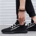 Men's Sneakers Sporty Look Flyknit Shoes Running Walking Sporty Casual Outdoor Daily Mesh Breathable Comfortable Slip Resistant Lace-up Black Yellow Red Color Block Summer Spring