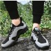 Men's Sneakers Casual Shoes Sporty Look Running Hiking Sporty Casual Athletic Daily Faux Leather Elastic Band Black Brown Grey Summer Spring