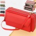 Women's Crossbody Bag Wallet Shoulder Bag Mobile Phone Bag PU Leather Office Shopping Daily Zipper Adjustable Durable Solid Color Letter Almond Light Brown Black