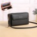 Women's Crossbody Bag Wallet Shoulder Bag Mobile Phone Bag PU Leather Office Shopping Daily Zipper Adjustable Durable Solid Color Letter Almond Light Brown Black