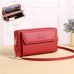 Women's Crossbody Bag Wallet Shoulder Bag Mobile Phone Bag PU Leather Office Shopping Daily Zipper Adjustable Durable Solid Color Letter Almond Light Brown Black