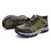 Men's Sneakers Hiking Boots Hiking Casual Athletic PU Comfortable Lace-up Green Khaki Gray Winter