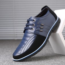 Men's Shoes Sneakers Oxfords Derby Shoes Leather Shoes Dress Shoes Dress Loafers Walking Casual Chinoiserie British Daily Party & Evening Leather Cowhide Warm Booties / Ankle Boots Lace-up Black Blue