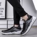 Men's Sneakers Plus Size Flyknit Shoes Walking Casual Daily Knit Comfortable Booties / Ankle Boots Loafer Black Gray Spring Fall