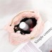 Women's Crossbody Bag Shoulder Bag Mobile Phone Bag Faux Fur Office Shopping Daily Zipper Adjustable Durable Solid Color Black White Pink