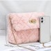 Women's Crossbody Bag Shoulder Bag Mobile Phone Bag Faux Fur Office Shopping Daily Zipper Adjustable Durable Solid Color Black White Pink