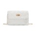 Women's Crossbody Bag Shoulder Bag Mobile Phone Bag Faux Fur Office Shopping Daily Zipper Adjustable Durable Solid Color Black White Pink