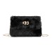 Women's Crossbody Bag Shoulder Bag Mobile Phone Bag Faux Fur Office Shopping Daily Zipper Adjustable Durable Solid Color Black White Pink