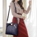 Women's Handbag Leather Daily Holiday Large Capacity Waterproof Breathable Solid Color Wine Black Blue