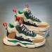 Men's Sneakers Flyknit Shoes Walking Casual Daily Leather Comfortable Booties / Ankle Boots Loafer Green Gray Spring Fall