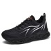 Men's Sneakers Sporty Look Walking Sporty Daily PU Breathable Lace-up Black White Red Spring Fall