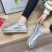 Women's Sneakers Bling Bling Shoes Fantasy Shoes Platform Sneakers Outdoor Daily Color Block Sparkling Glitter Platform Flat Heel Round Toe Fashion Sporty Casual Walking Glitter Loafer Silver Black