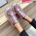 Women's Sneakers Bling Bling Shoes Fantasy Shoes Platform Sneakers Outdoor Daily Color Block Sparkling Glitter Platform Flat Heel Round Toe Fashion Sporty Casual Walking Glitter Loafer Silver Black