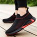 Men's Running Shoes Slip On Running Shoes Cushioning Breathable Light Soft Running Road Running Rubber Knit Spring Fall Black White