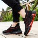 Men's Running Shoes Slip On Running Shoes Cushioning Breathable Light Soft Running Road Running Rubber Knit Spring Fall Black White