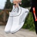 Men's Running Shoes Slip On Running Shoes Cushioning Breathable Light Soft Running Road Running Rubber Knit Spring Fall Black White