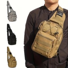 Men Military Tactical Sling Bag Body Chest Bag Waterproof Hiking Hunting Hand Carry Bag