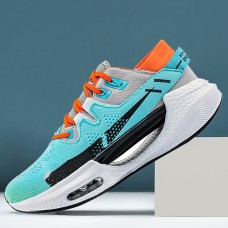 Men's Women Sneakers Walking Sporty Daily Knit Warm Comfortable Lace-up Black / White White ice blue Dark Green Summer Spring Fall