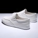 Men's Sneakers Loafers & Slip-Ons Retro White Shoes Walking Casual Daily Leather Comfortable Booties / Ankle Boots Loafer Black White Yellow Spring Fall