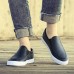 Men's Sneakers Loafers & Slip-Ons Retro White Shoes Walking Casual Daily Leather Comfortable Booties / Ankle Boots Loafer Black White Yellow Spring Fall