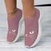 Women's Sneakers Slip-Ons Print Shoes Animal Print Plus Size Outdoor Daily Cat Summer Winter Flat Heel Round Toe Closed Toe Fashion Casual Tissage Volant Loafer Black Pink Blue