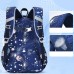 Kid's Boys Girls' Backpack School Bag Bookbag Functional Backpack School Galaxy Oxford Cloth Adjustable Large Capacity Waterproof Pendant Pink Royal Blue Purple