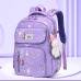 Kid's Boys Girls' Backpack School Bag Bookbag Functional Backpack School Galaxy Oxford Cloth Adjustable Large Capacity Waterproof Pendant Pink Royal Blue Purple