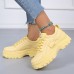 Women's Sneakers White Shoes Height Increasing Shoes Platform Sneakers Dad Shoes Work Daily Solid Color Tassel Platform Wedge Heel Round Toe Fashion Casual Running Walking PU Lace-up Black White