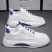 Men's Sneakers White Shoes Comfort Shoes Walking Vintage Casual Outdoor Daily Knit Warm Height Increasing Comfortable Lace-up White Blue Fall Winter