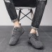 Men's Oxfords Walking Casual Daily Faux Leather Warm Lace-up Black khaki Grey Spring Fall