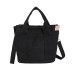 Women's Tote Canvas Daily Large Capacity Foldable Lightweight Solid Color Black Pink Blue