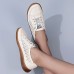 Women's Flats White Shoes Barefoot shoes Comfort Shoes Outdoor Daily Solid Color Summer Low Heel Round Toe Casual Comfort Minimalism Walking Faux Leather Elastic Band White Beige