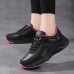 Women's Sneakers Plus Size Platform Sneakers Outdoor Solid Color Summer Flat Heel Round Toe Fashion Sporty Casual Walking PU Lace-up Black Rose Pink