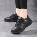 Women's Sneakers Plus Size Platform Sneakers Outdoor Solid Color Summer Flat Heel Round Toe Fashion Sporty Casual Walking PU Lace-up Black Rose Pink